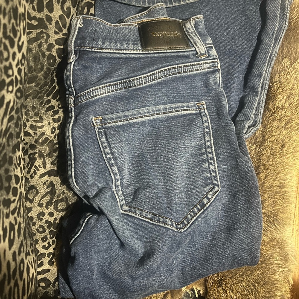 Express Women's Denim Jeans in Classic Blue